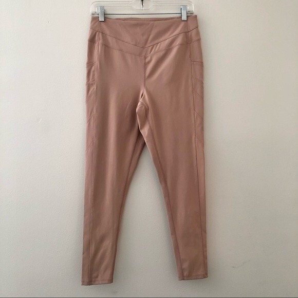 NEW Free People X FP Movement On Cloud Nine Legging Pink Pearl Size Large - Picture 4 of 11